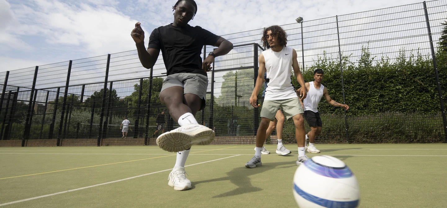 Five a side football at Hyde Park