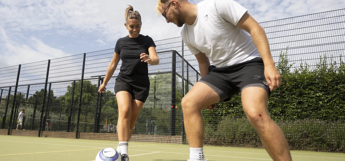 Five a side football at Hyde Park