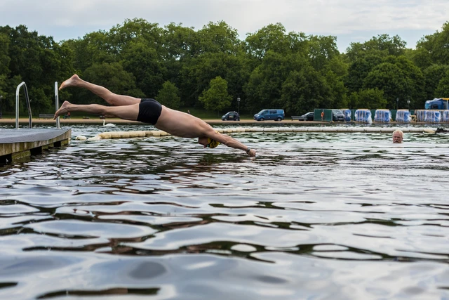 Swimming in The Serpentine