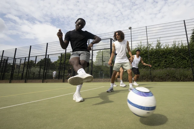 Five a side football at Hyde Park
