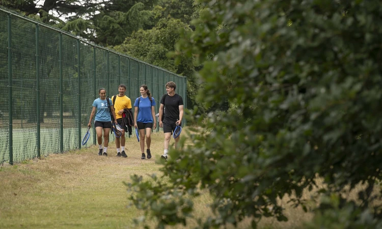 Greenwich Park outside tennis courts