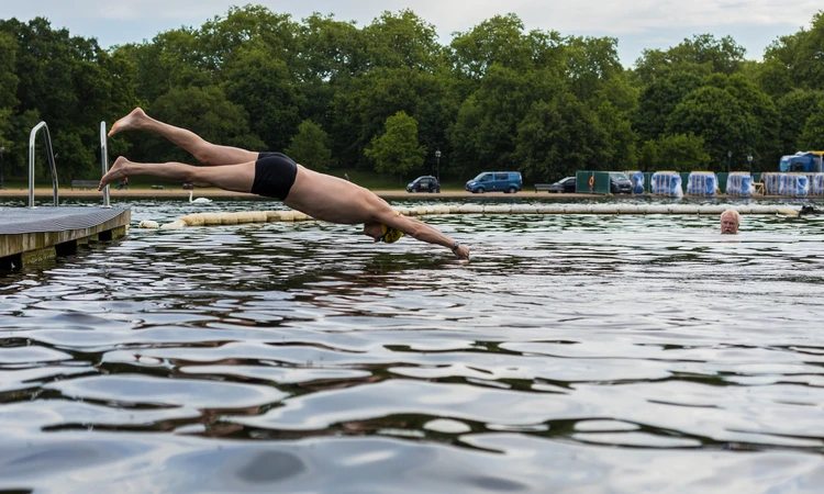 Swimming in The Serpentine