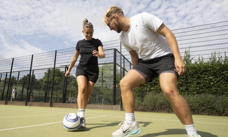 Five a side football at Hyde Park