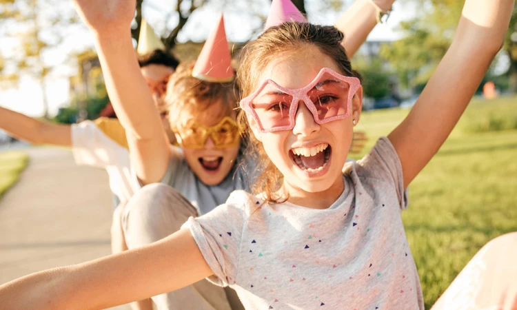 Children celebrating at a party